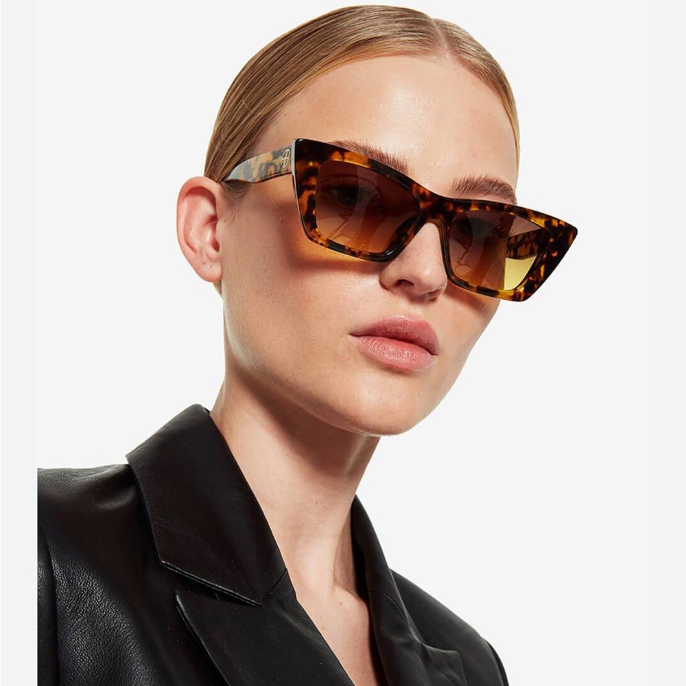 Anine Bing tortoise Brown Cat-Eye Sunglasses